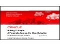 Cloud Computing - A Pragmatic Approach to Cloud Adoption