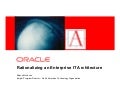 Rationalizing an Enterprise IT Architecture