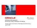 Information Management: Answering Today’s Enterprise Challenge