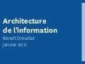 L'architecture de l'information