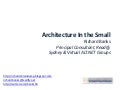 Architecture In The Small