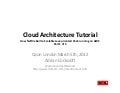 Cloud Architecture Tutorial - Why and What (1of 3) 
