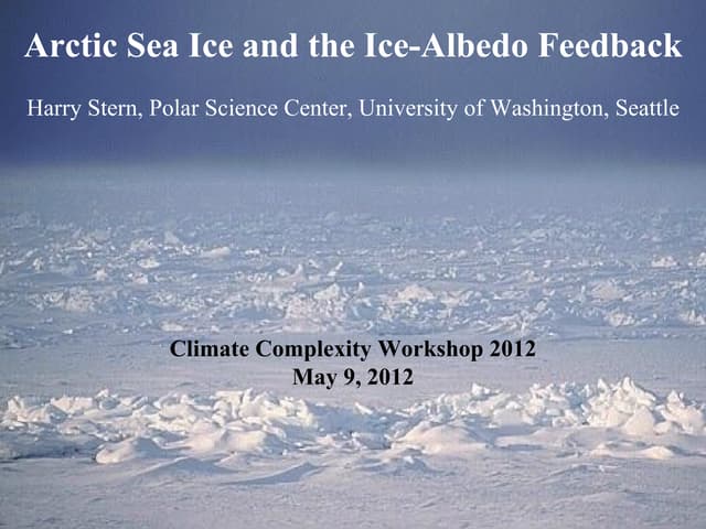 Arctic Sea Ice and the Ice-Albedo Feedback