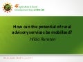 Learning Event No. 11: Highlights. ARDD2012 Rio