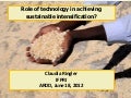 Learning Event No. 6, Session 1: Ringler. ARDD2012 Rio.