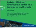 Putting your device in a browser or on the web