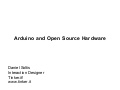 Arduino and Open Hardware