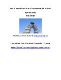 Are alternative cancer treatments effective