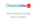 Are recruiters seeing your resume?