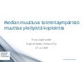 Median muuttuva toimintaympäristö muuttaa yksityistä kopiointia