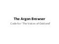Argon walkthru 1-26