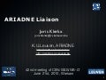 CEN WS-LT ARIADNE liaison report 