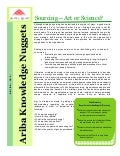 Ariba Knowledge Nuggets - Strategic Sourcing Art or Science