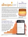 Allrecipes.com 15th Anniversary Measuring Cup Report - 1997-2012 Then & Now