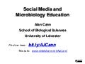 Social Media in Microbiology Education