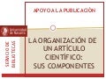 Artículo científico: estructura y partes de un articulo científico