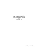 Logic Progamming in Perl
