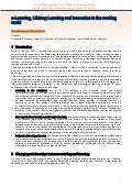 e-Learning, Lifelong Learning and Innovation in the working world