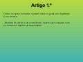 artigos humanos