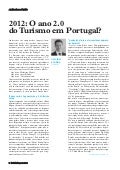 "2012: O ano 2.0 do Turismo em Portugal ?" Revista hotelaria jan 2012