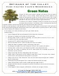 Artisans of the Valley - Green Notes