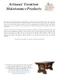 Artisans Maintenance Products