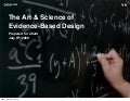 Art Vs Science & Evidence Based Design