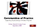 CoPs to Support Social Learning in DE / Teacher PD through web 2.0 Environments