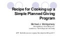 A Simple Planned Giving Program
