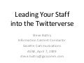 Asne Twitter Presentation