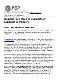 Nota del Presidente de la AEP
