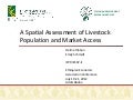 A spatial assessment of livestock population and market access 