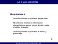 Aspectos de la Evaluación