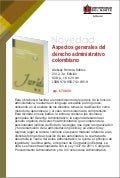 Aspectos generales del derecho administrativo colombiano, 3a. ed