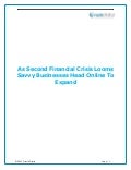 As Second Financial Crisis Looms Savvy Businesses Head Online To Expand