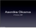 Assemblea Oikosmos