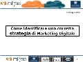 Come identificare una corretta strategia di Marketing Digitale