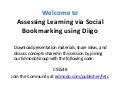 Assessing learning via social bookmarking using diigo