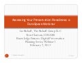 Assessing Preservation Readiness Presentation Slides