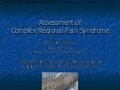 Assessment Of Complex Regional Pain Syndrome  Dr Candy Mccabe