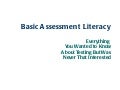 Assessment literacy 2007
