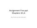 Assignment five