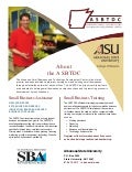 ASU SBTDC Services Flyer