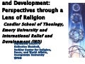 Katherine Marshall: Keynote at IRD event at Emory University