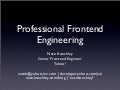 Professional Frontend Engineering