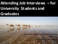 Attending Job Interviews - University Students and Graduates
