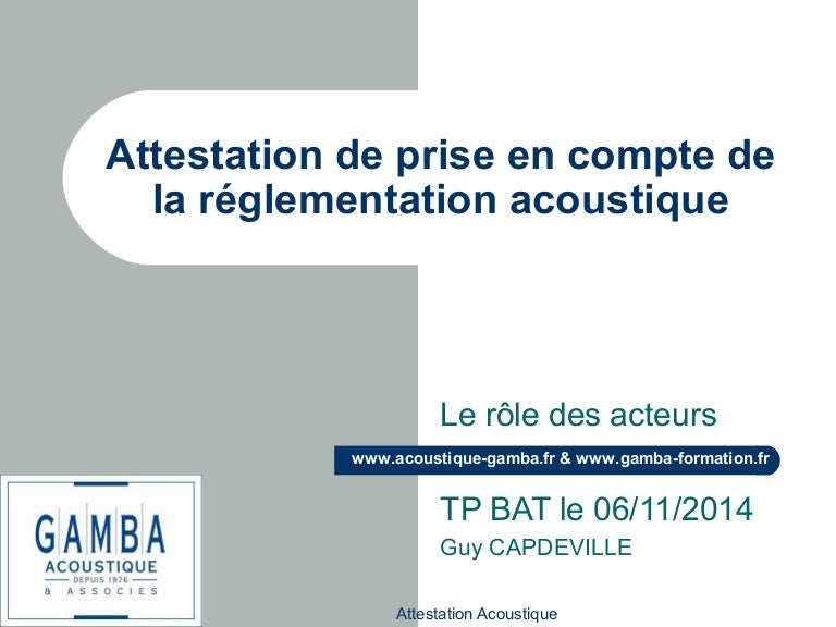 arrêté du 27 Novembre 2012 Attestation de prise en compte de la