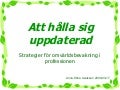 Att hålla sig uppdaterad