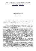 Attività programmate 2010
