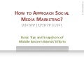 How to approach Social Media Marketing. Through Middle East Quick Case Studies 